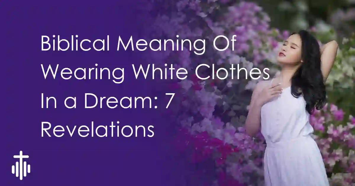 Biblical Meaning Of Wearing White Clothes In a Dream: 7