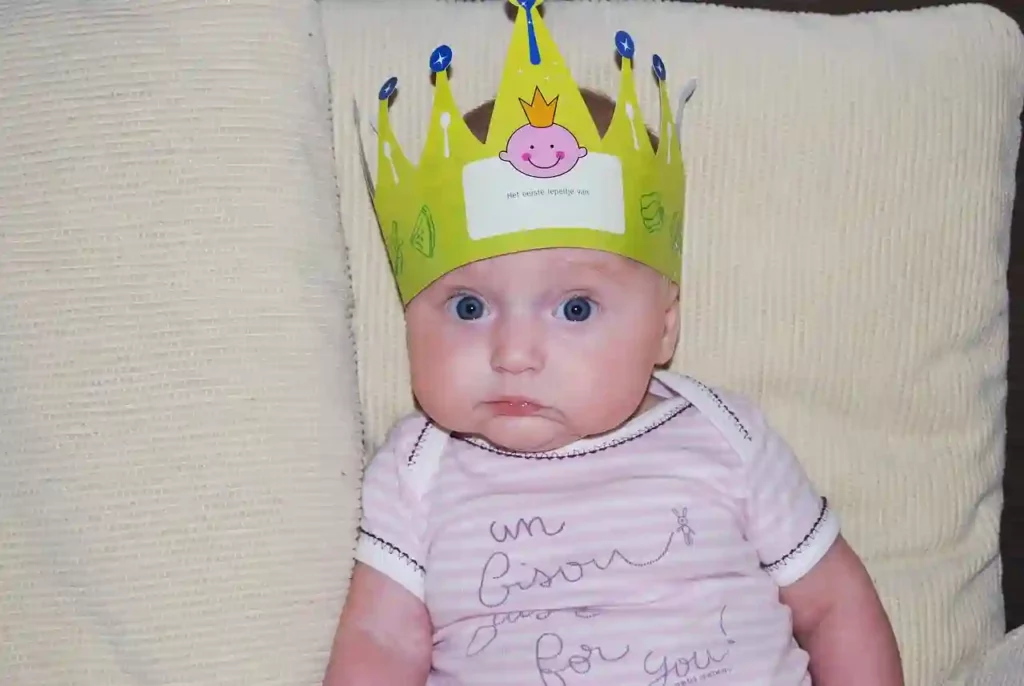 baby with a crown