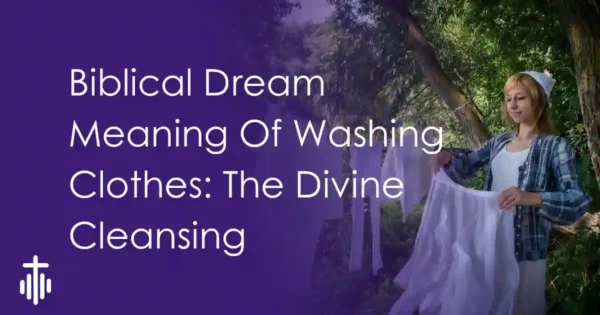 biblical meaning of cloth washing in dream