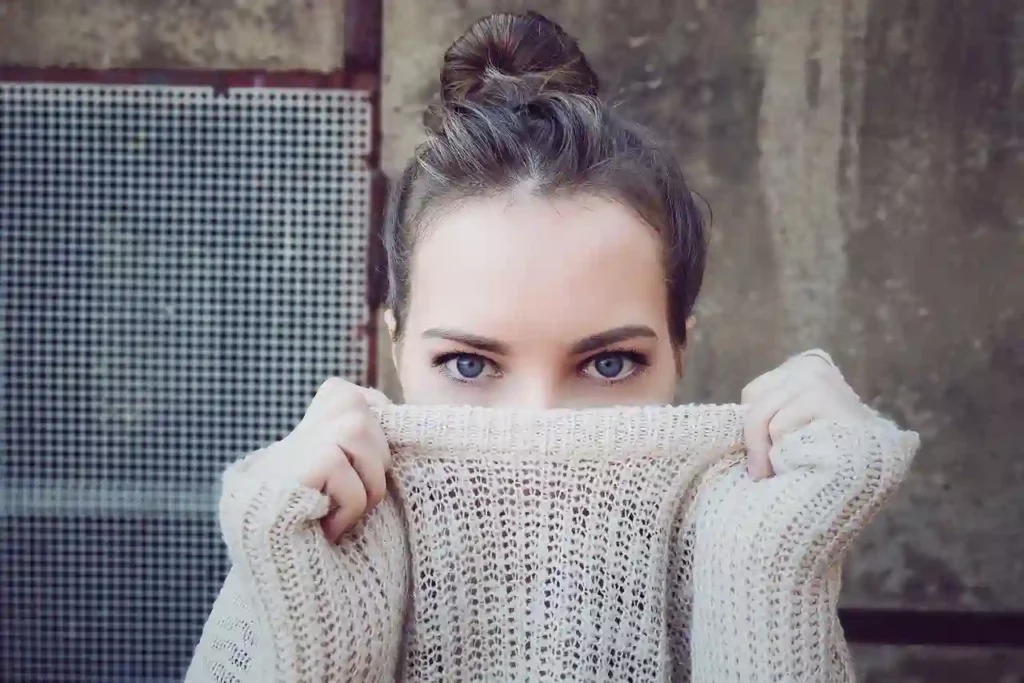 woman wearing a sweater