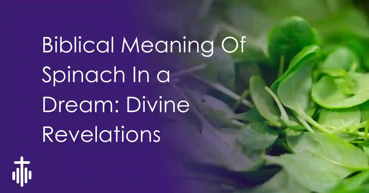 Biblical Meaning Of Spinach In a Dream: 13 Divine Revelations