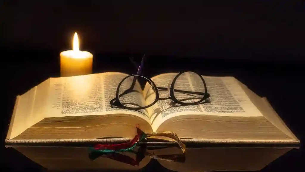 Bible and glasses