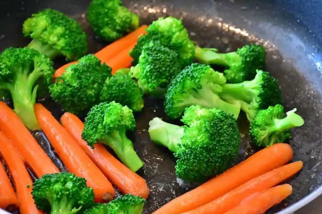 cooking carrots 