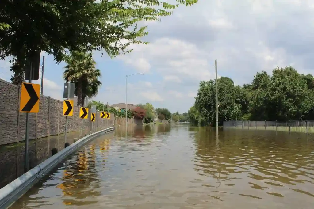 floods left by hurricane