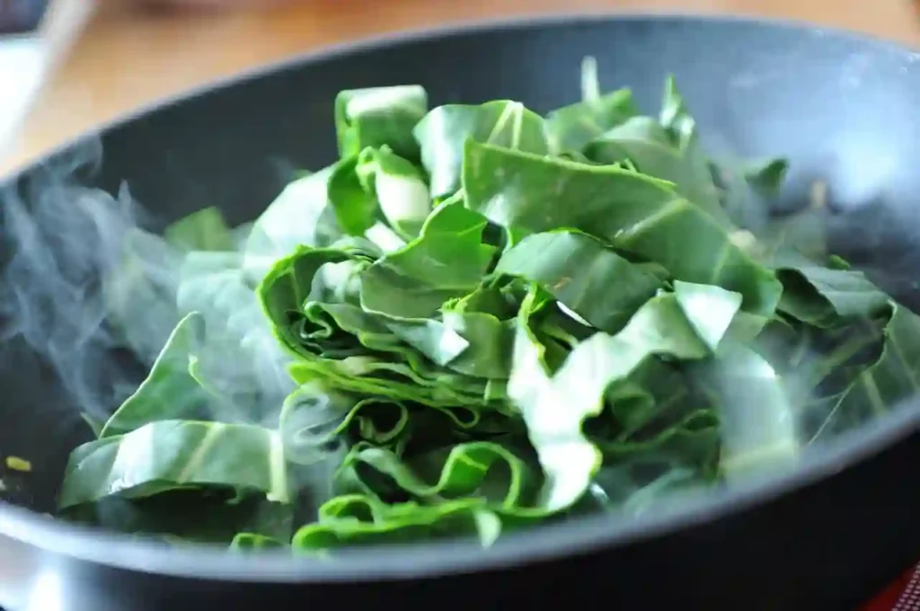 cooking spinach in a dream