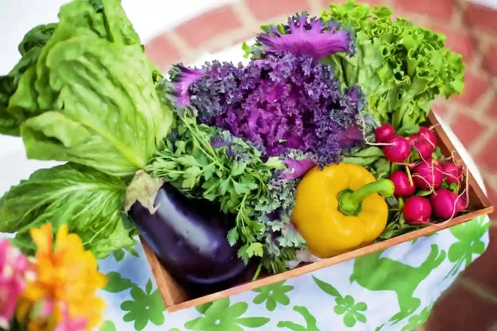 vegetables in a basket