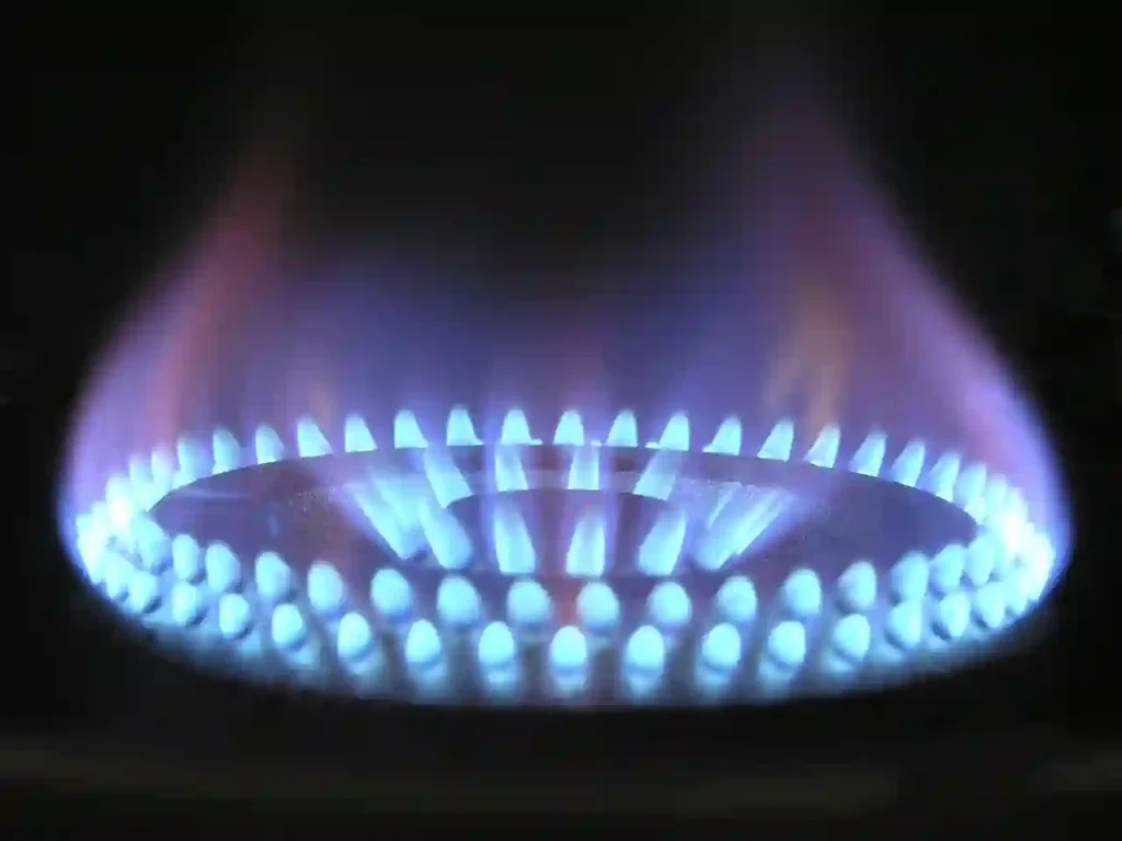 blue flame stove