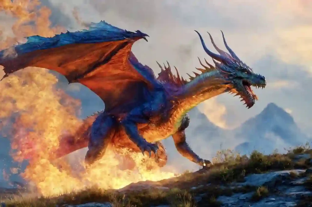 fiery dragon